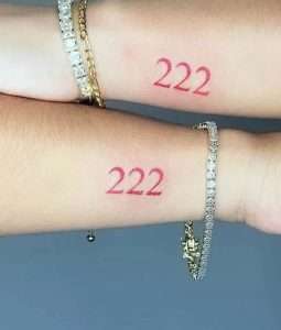 222 tattoo design