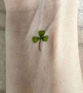 3 leaf clover tattoo