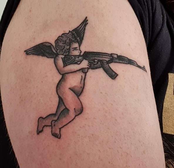 Angel With Ak 47 Tattoo Meaning