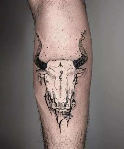 bull head tattoo