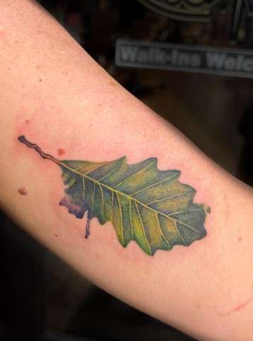 Leaf tattoo