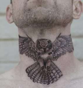 Owl Neck Tattoo Meaning