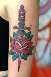 Rose Dagger Tattoo Meaning
