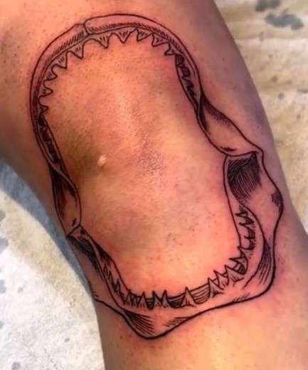 Shark Jaw tattoo design