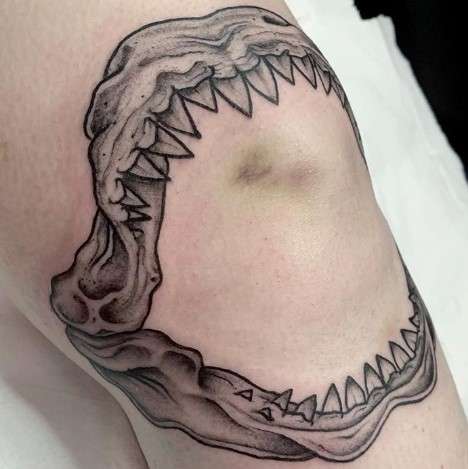 Shark Jaw tattoo design