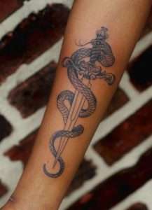 Snake And Sword Tattoo Meaning