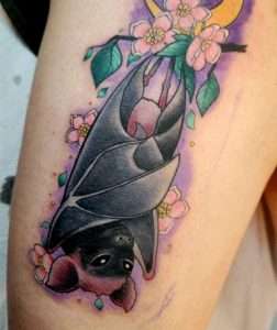 Bat tattoo design
