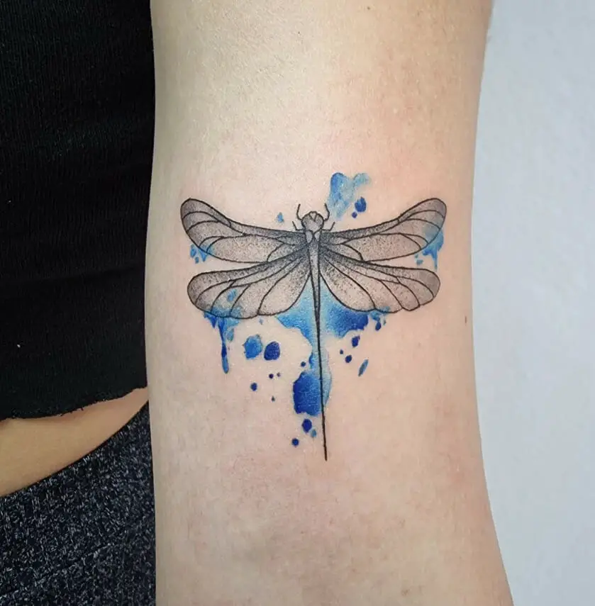 Blue Dragonfly Tattoo Meaning: Mystical Power Within - InkCites