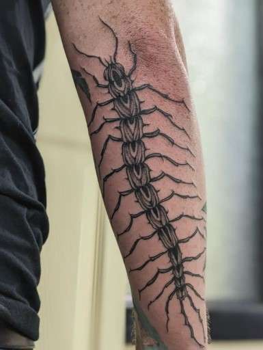 centipede tattoo design