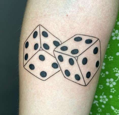 Dice Tattoo Design