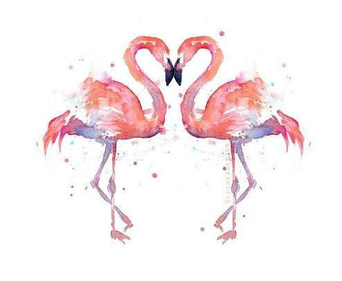 flamingo tattoo design