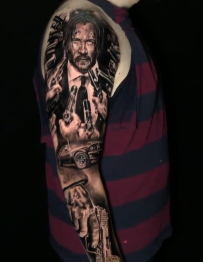 John Wick Tattoo full hand