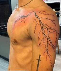 lightning tattoo