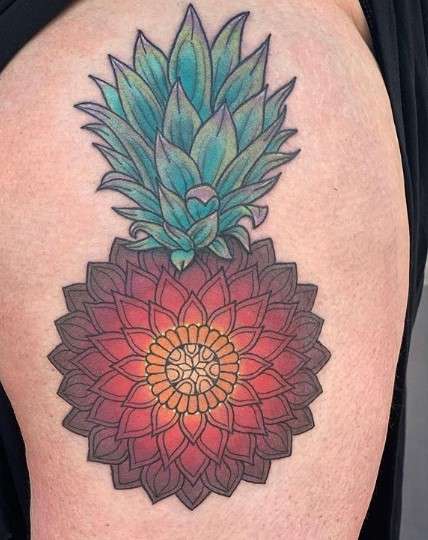 pineapple tattoo