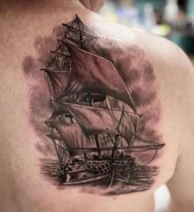 sailboat tattoo