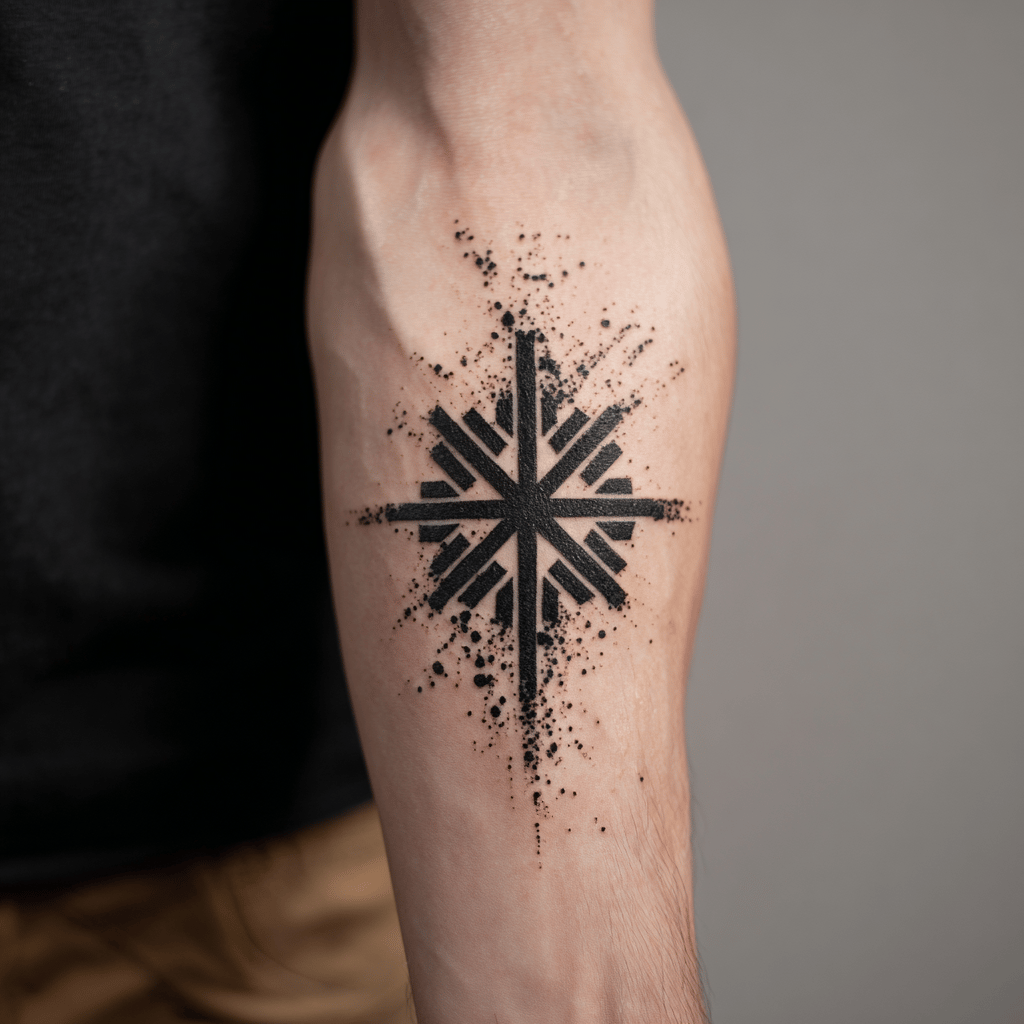Asterisk Tattoo on arm