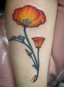 California Poppy Tattoo Meaning