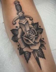 Dagger And Rose Tattoo Meaning