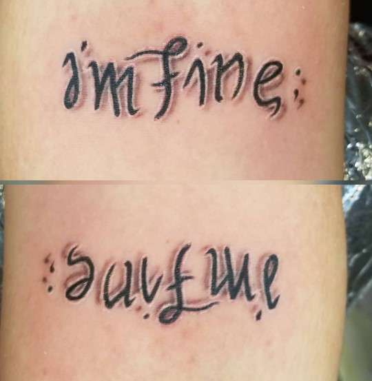 im fine save me tattoo meaning