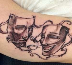 Drama Mask Tattoo Meaning