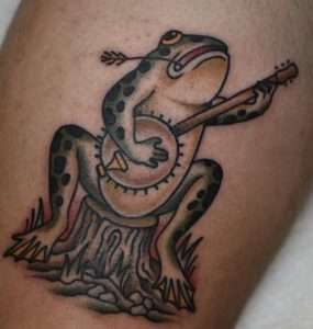 Frog Playing Banjo Tattoo Meaning