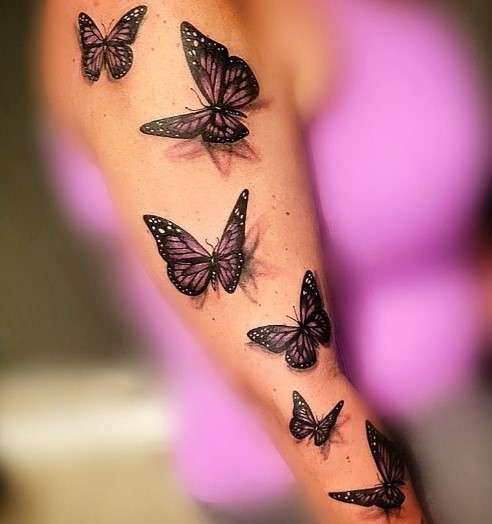 Purple Butterfly Tattoo Meaning: Symbolic Power - InkCites