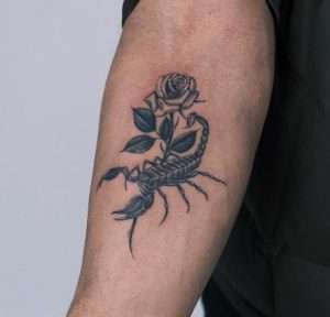 Scorpion Rose Tattoo Meaning