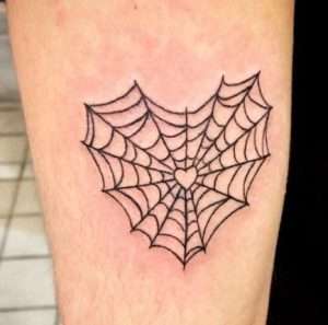 Spider Web Heart Tattoo Meaning