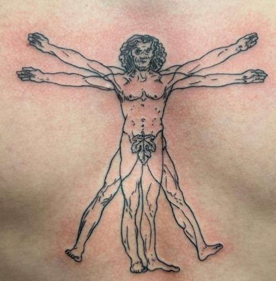 Vitruvian Man Tattoo Meaning