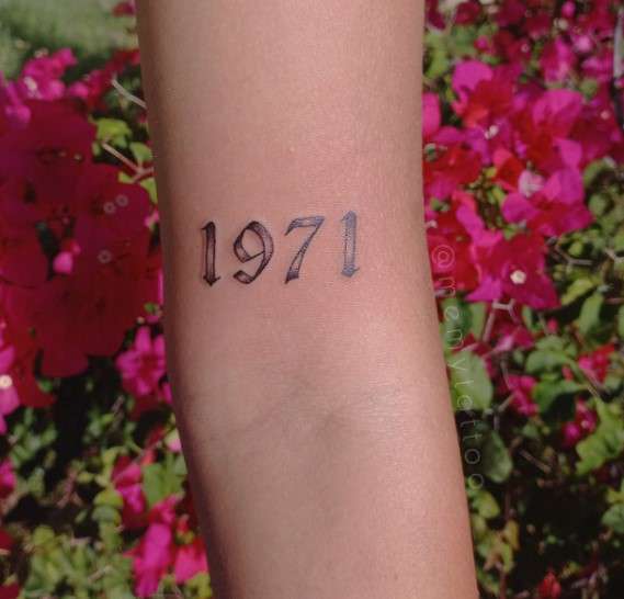 1971 Tattoo shade design