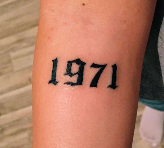 1971 tattoo on hand