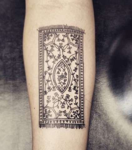 Persian Carpets And Patterns tattoo