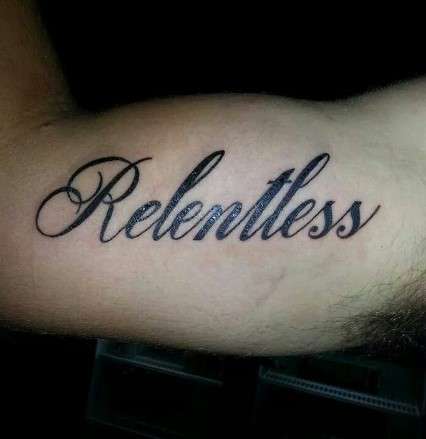 relentless tattoo meaning