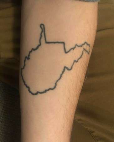 simple 304 west Virginia tattoo design