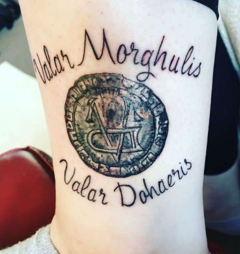 Valar Morghulis Valar Dohaeris Tattoo design