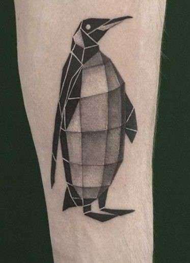 Geometric Penguin Tattoo ideas