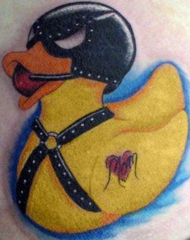 Rubber Duck Tattoo unconventional