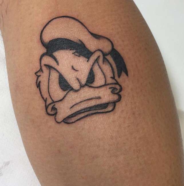 Face Donald duck tattoos