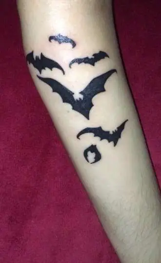 Eddie Munson Bat Tattoos design