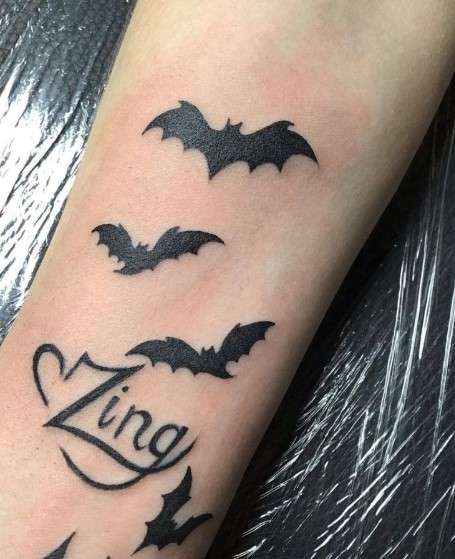 Eddie Munson Bat Tattoos