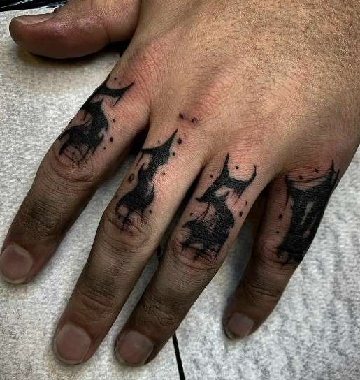5150 Tattoo on finger