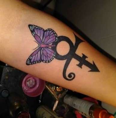 Sheila E. Prince symbol tattoo