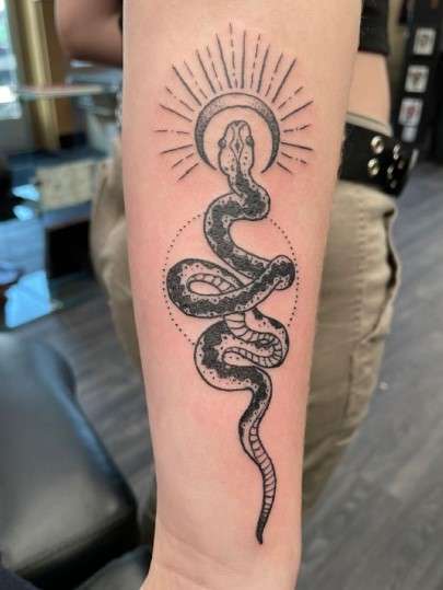 Spiritual Snake Tattoo