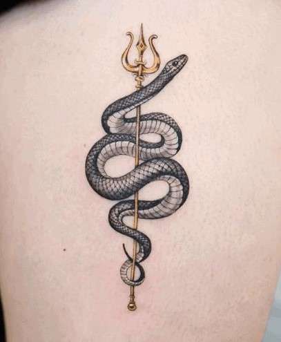 Hindu Spiritual Snake Tattoo