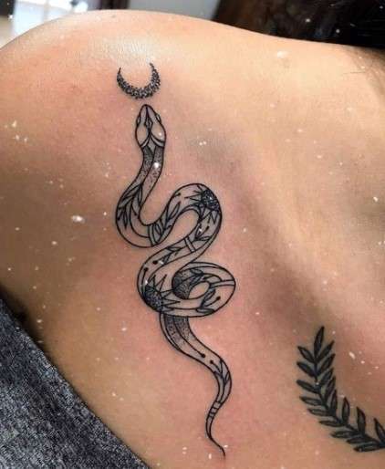 Spiritual Snake Tattoo design