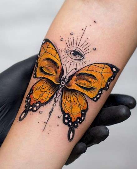 Spiritual Butterfly Tattoo