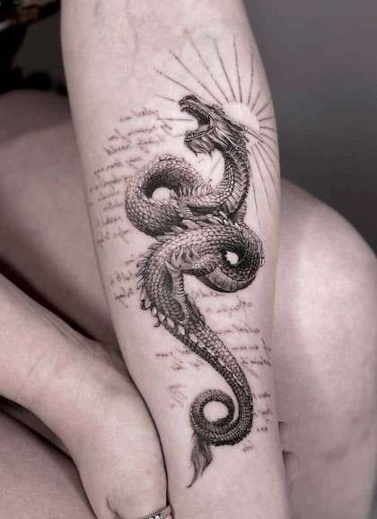 Spiritual Dragon Tattoo 