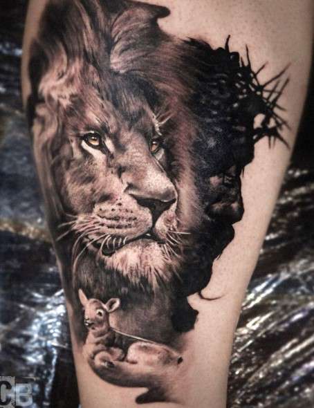 Spiritual  Lion Tattoo design ideas