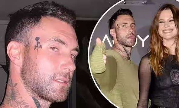 Adam Levine's Face Tattoo