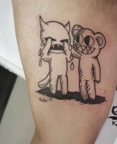 Radiohead minotaur tattoo